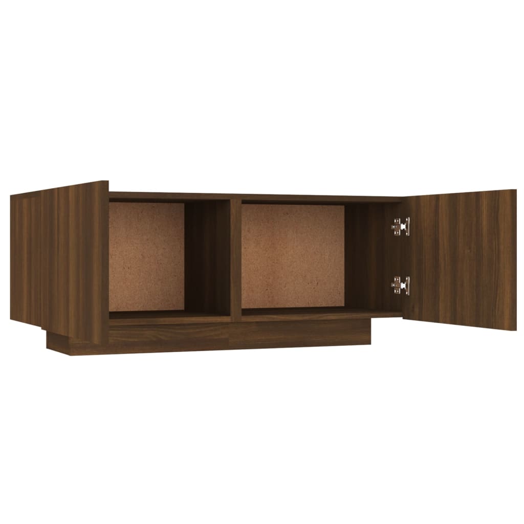 vidaXL TV Cabinet Brown Oak 100x35x40 cm Engineered Wood