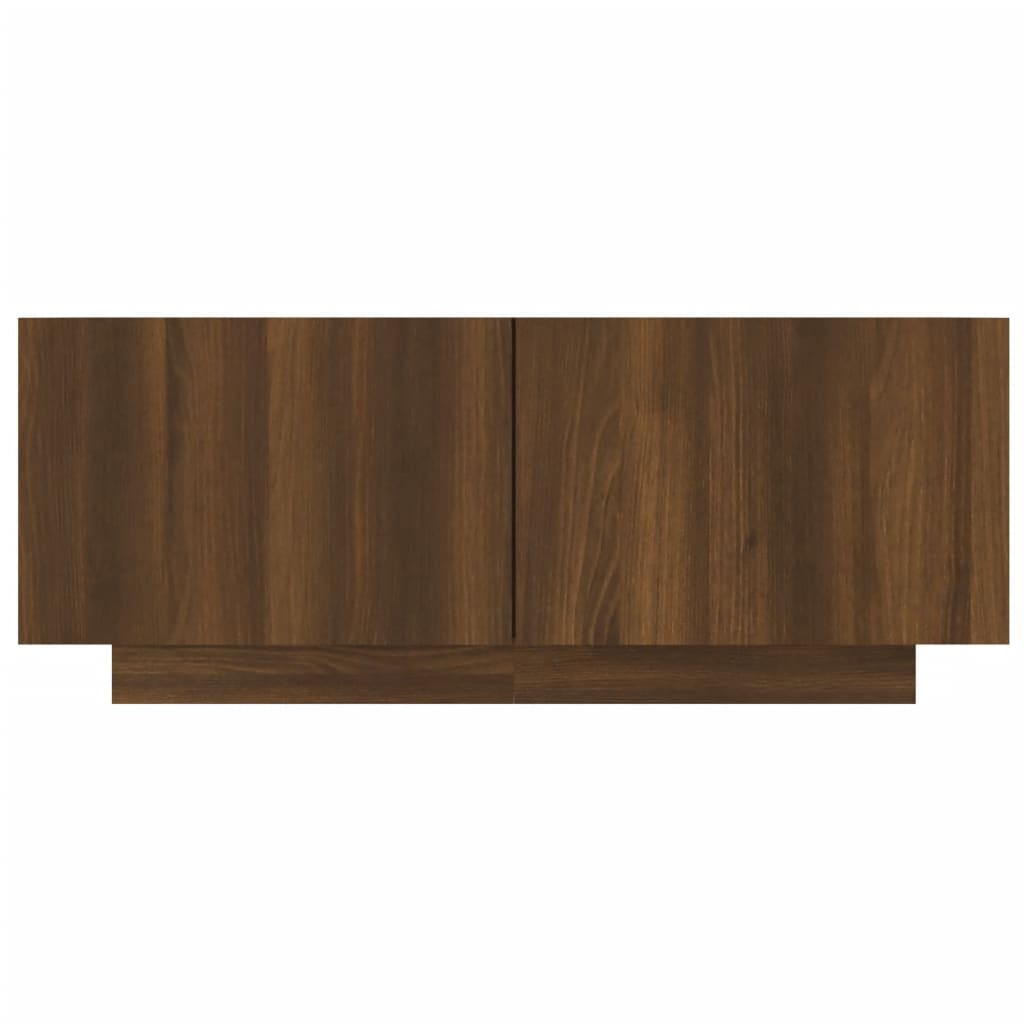 vidaXL TV Cabinet Brown Oak 100x35x40 cm Engineered Wood