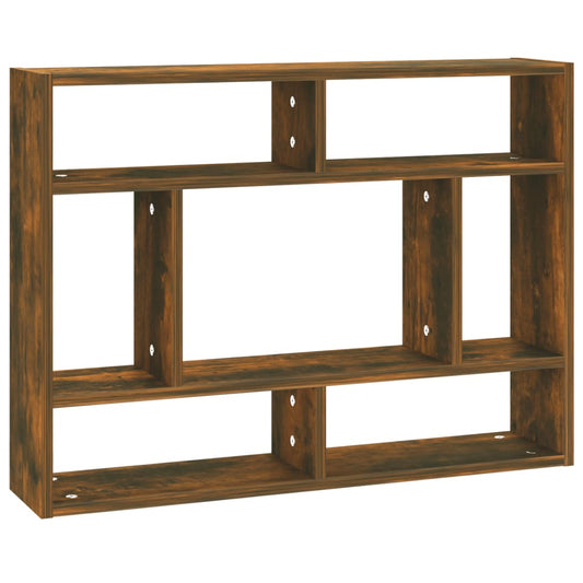 Étagère Murale Chêne Fumé 75x16x55 cm Bois D'ingénierie