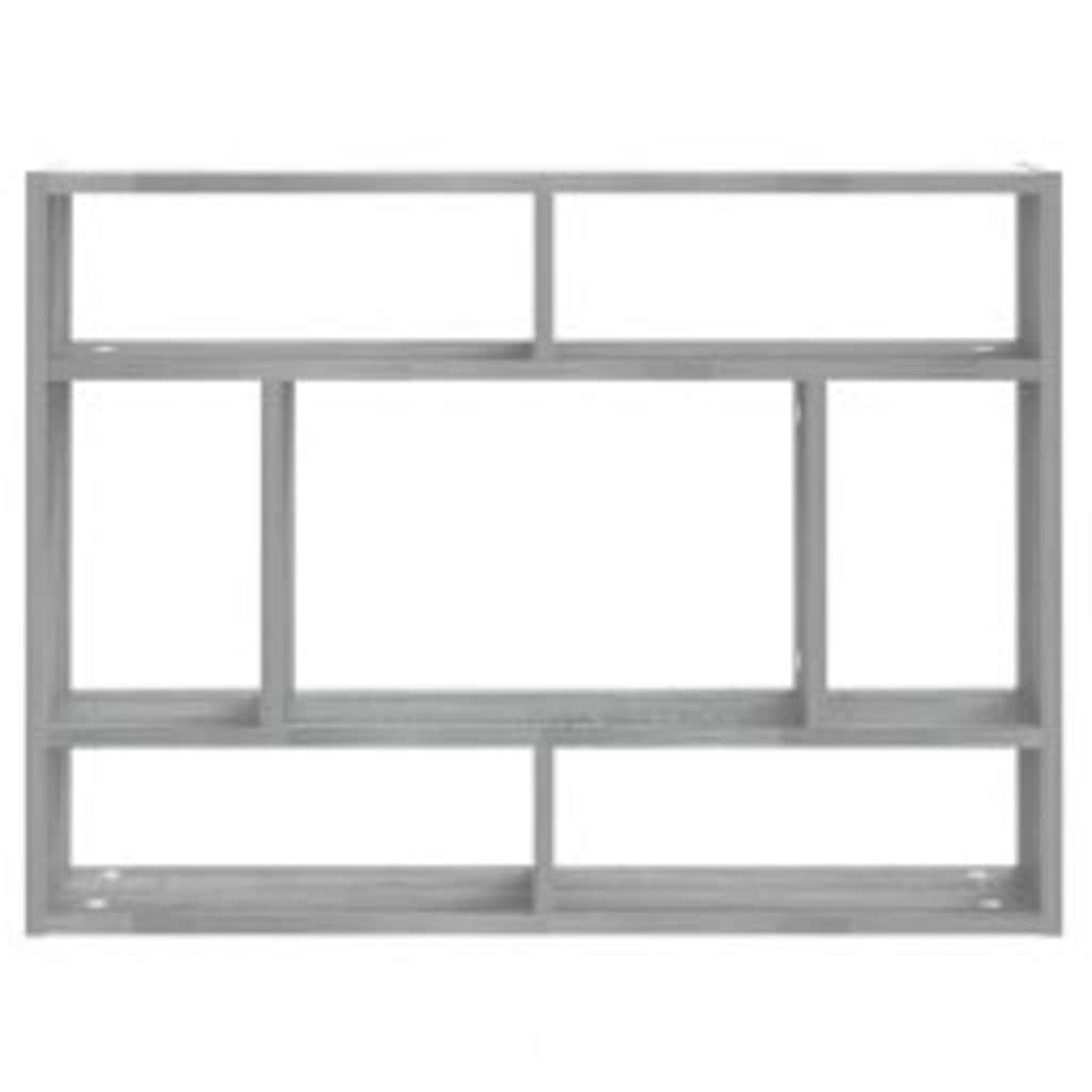 Wall Shelf Grey Sonoma 75x16x55 cm Engineered Wood