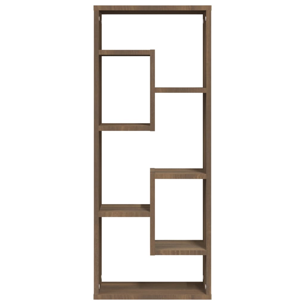 Wall Shelf Brown Oak 36x16x90 cm Engineered Wood