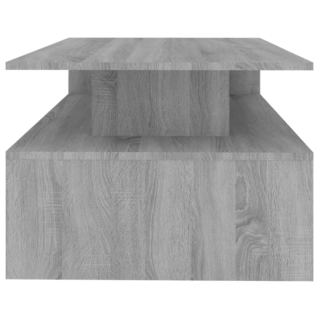 vidaXL Coffee Table Grey Sonoma 90x60x42,5 cm Engineered Wood