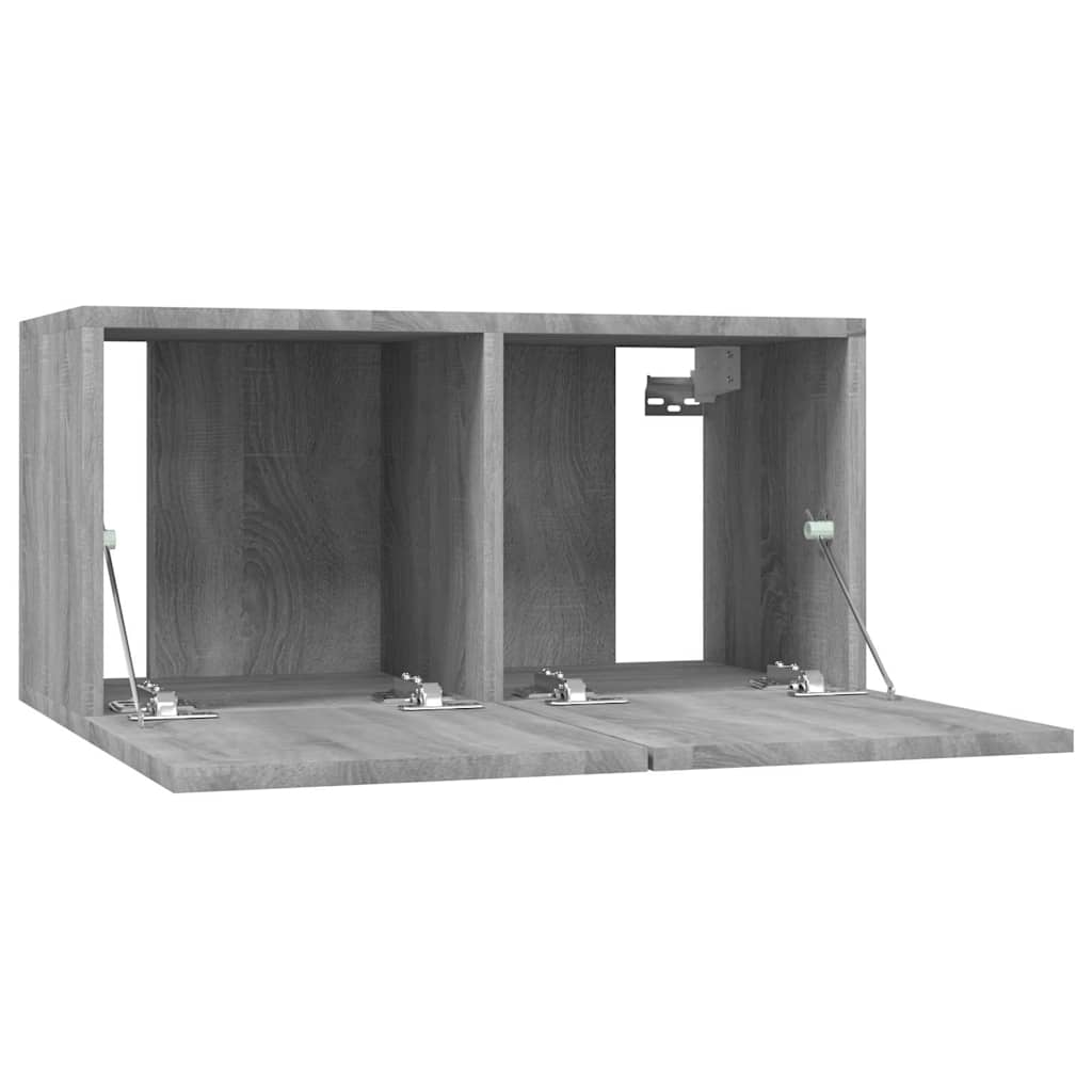 815870 vidaXL Hanging TV Cabinet Grey Sonoma 60x30x30 cm Engineered Wood