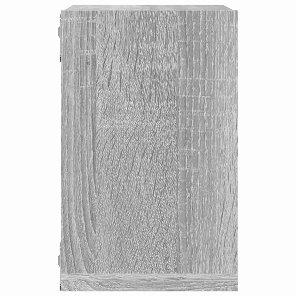 Wall Shelves 4 pcs Grey Sonoma 26 x 15 x 26 cm Engineered Wood