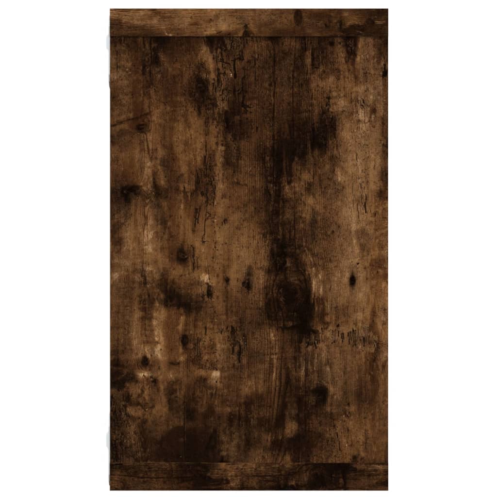 Wall Cube Shelves 2 pcs Smoked Oak 80x15x26.5 cm Engineered Wood