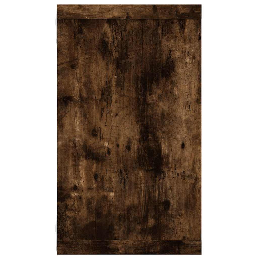 Wall Cube Shelves 4 pcs Smoked Oak 80x15x26.5cm Engineered Wood