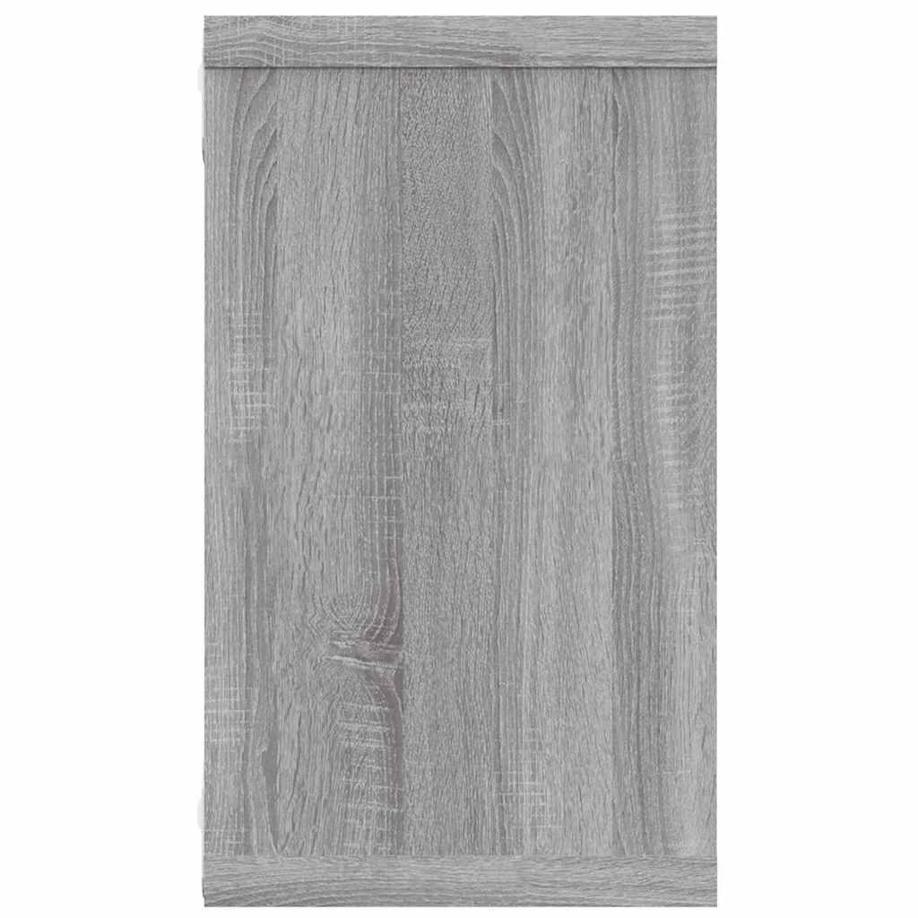 Wall Cube Shelves 4 pcs Grey Sonoma 80x15x26.5 cm