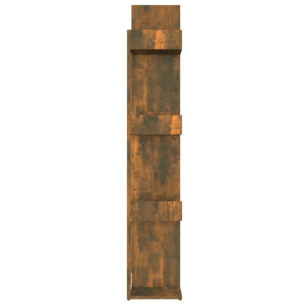 Book Cabinet Smoked Oak 86x25,5x140 cm Engineered Wood
