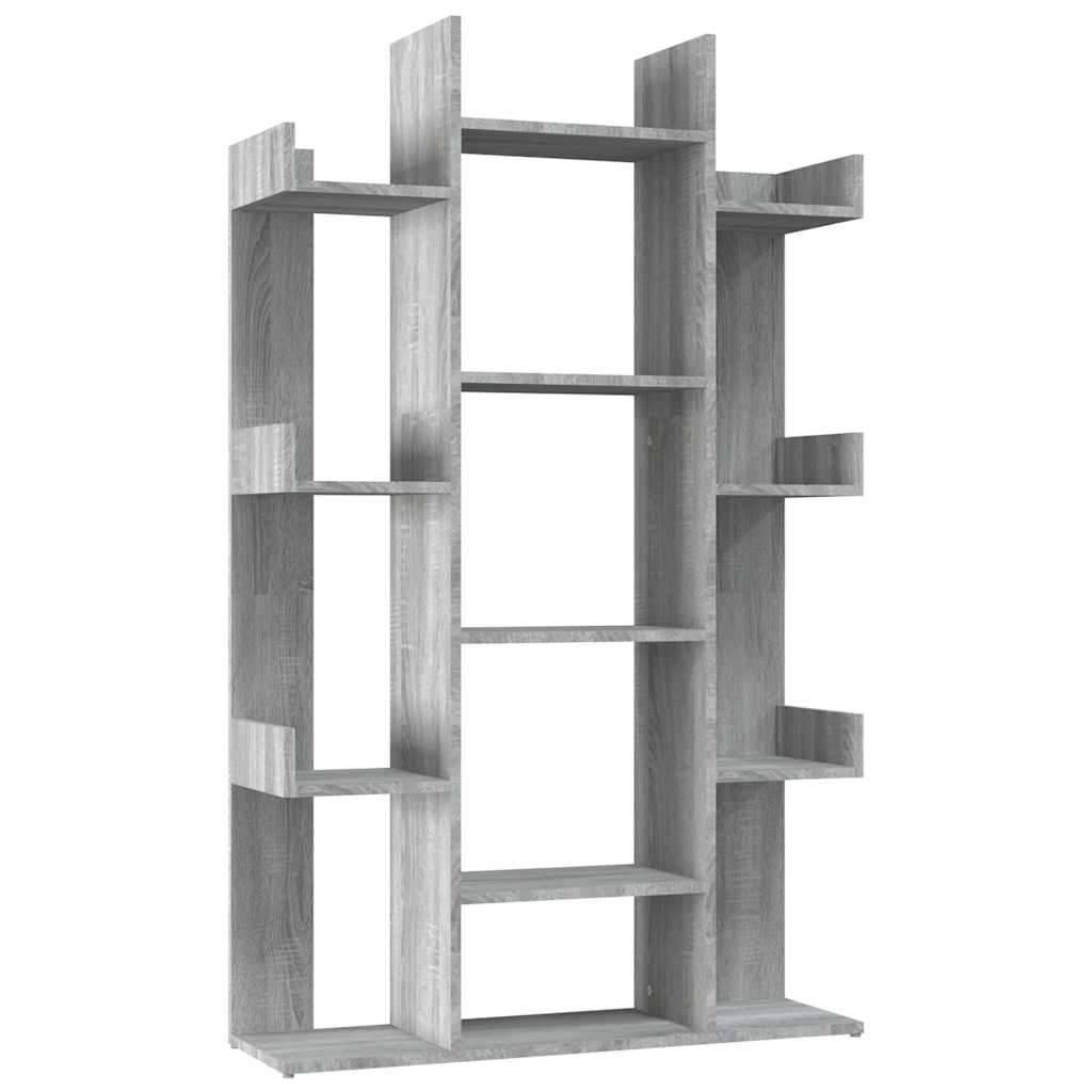 Book Cabinet Grey Sonoma 86x25,5x140 cm Engineered Wood
