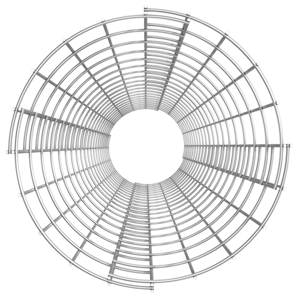 vidaXL Circular Gabion Pole Galvanised Steel Ø30x200 cm