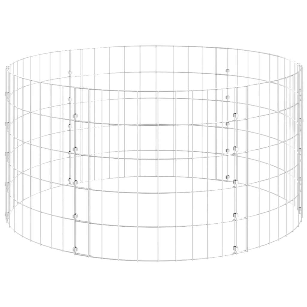 Circular Gabion Pole Galvanised Steel Ø100x50 cm