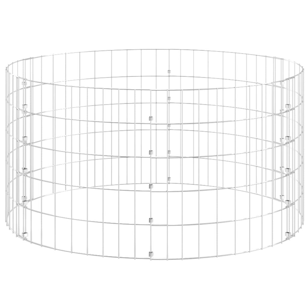 Circular Gabion Pole Galvanised Steel Ø100x50 cm