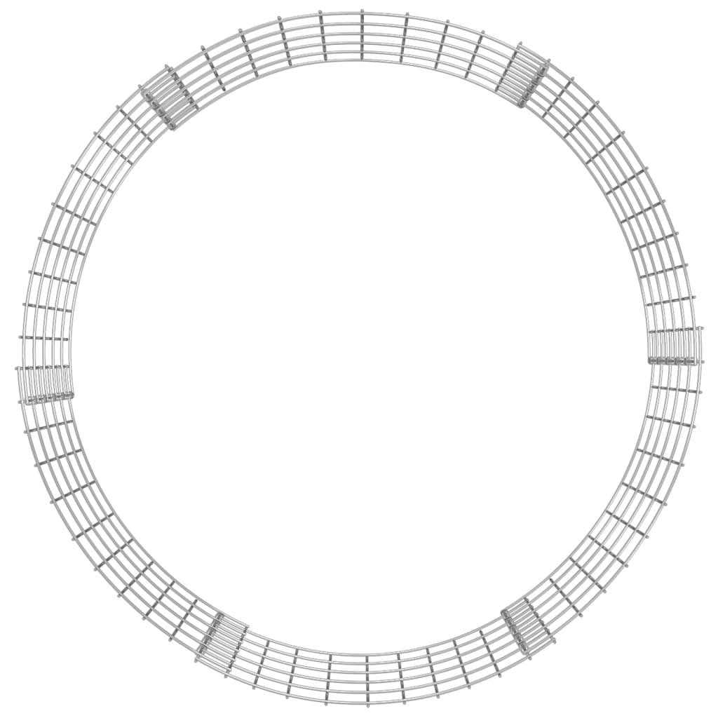 Circular Gabion Pole Galvanised Steel Ø100x50 cm