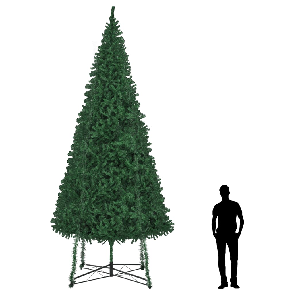 vidaXL Artificial Christmas Tree with Stand 500 cm Green