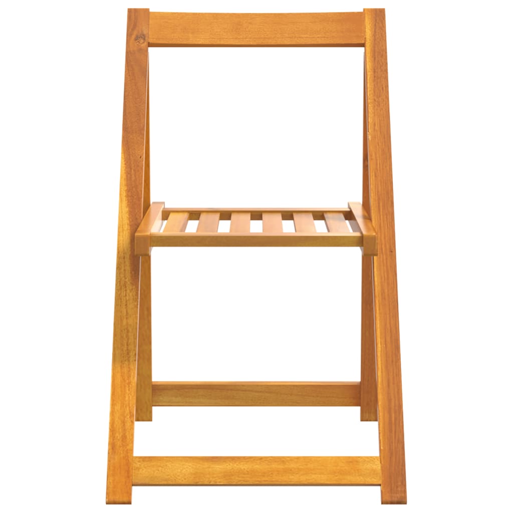 Garden Chair | Set of 4 | Natural Wood | Solid Acacia Wood | Standard