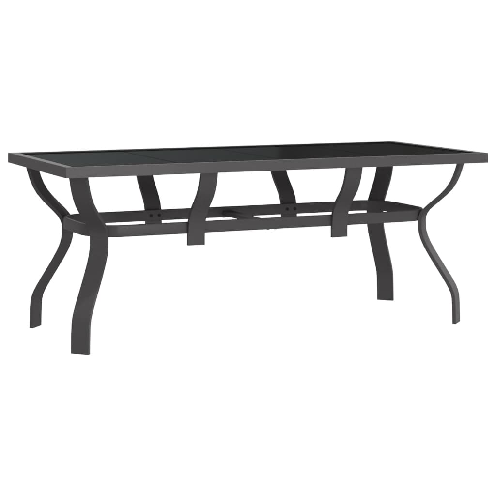 Garden Dining Set | Grey | Powder-coated steel | Standard | Foldable