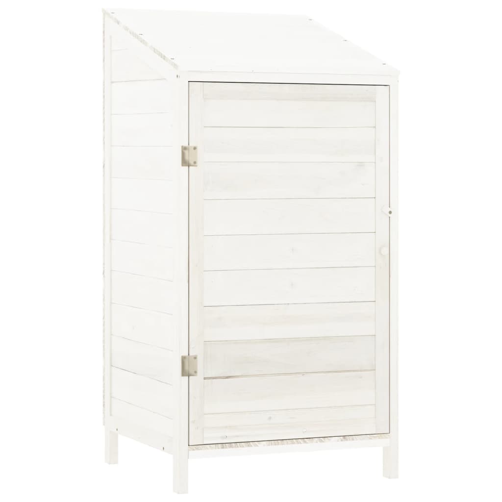 Garden Shed | White | Solid fir wood | Small | Garden Shed | Rectangular