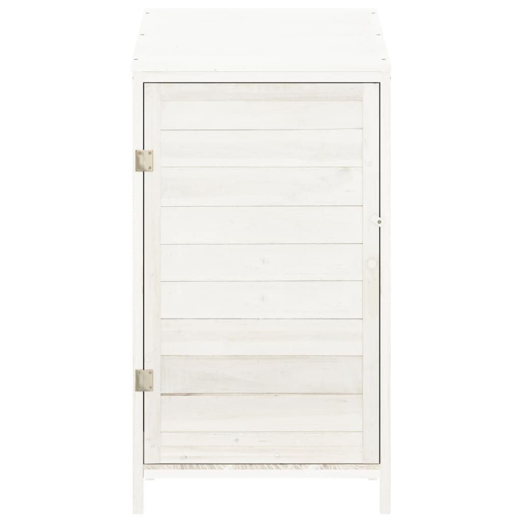 Garden Shed | White | Solid fir wood | Small | Garden Shed | Rectangular