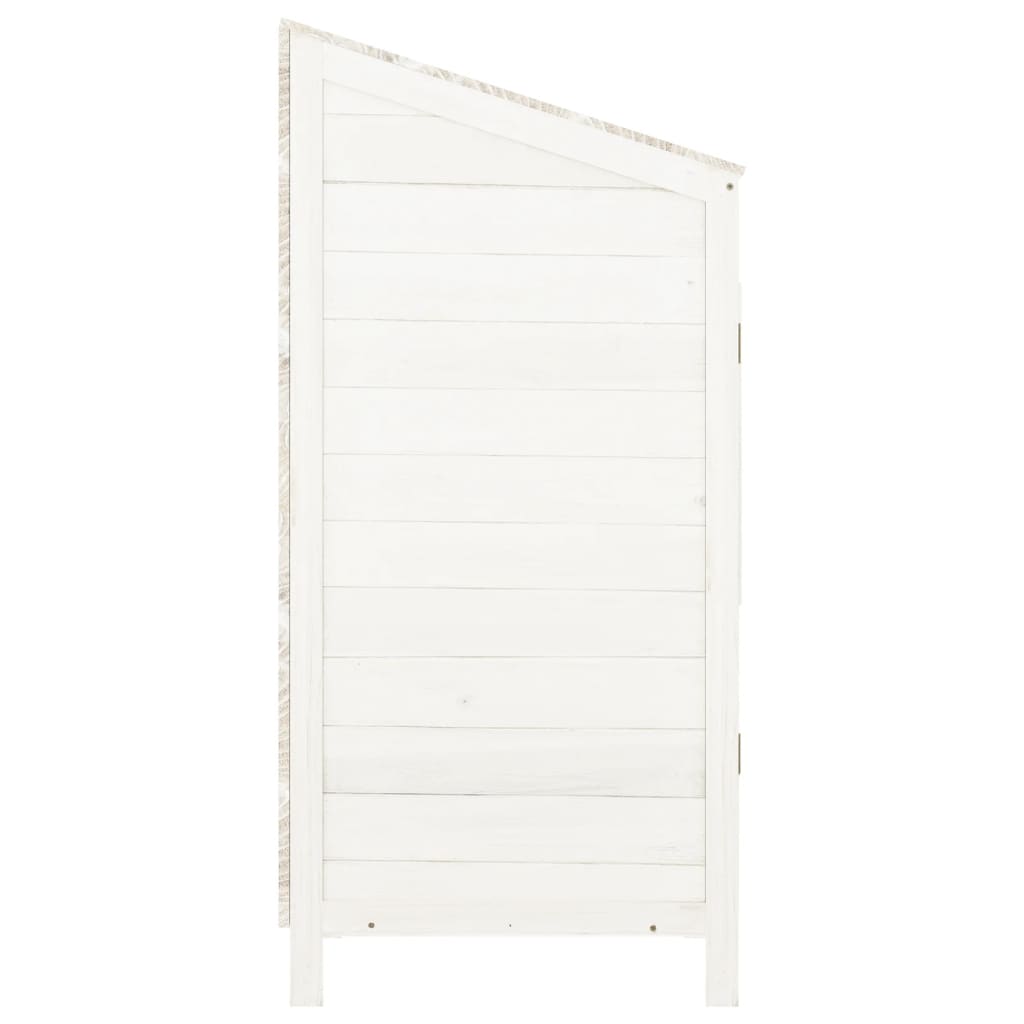Garden Shed | White | Solid fir wood | Small | Garden Shed | Rectangular