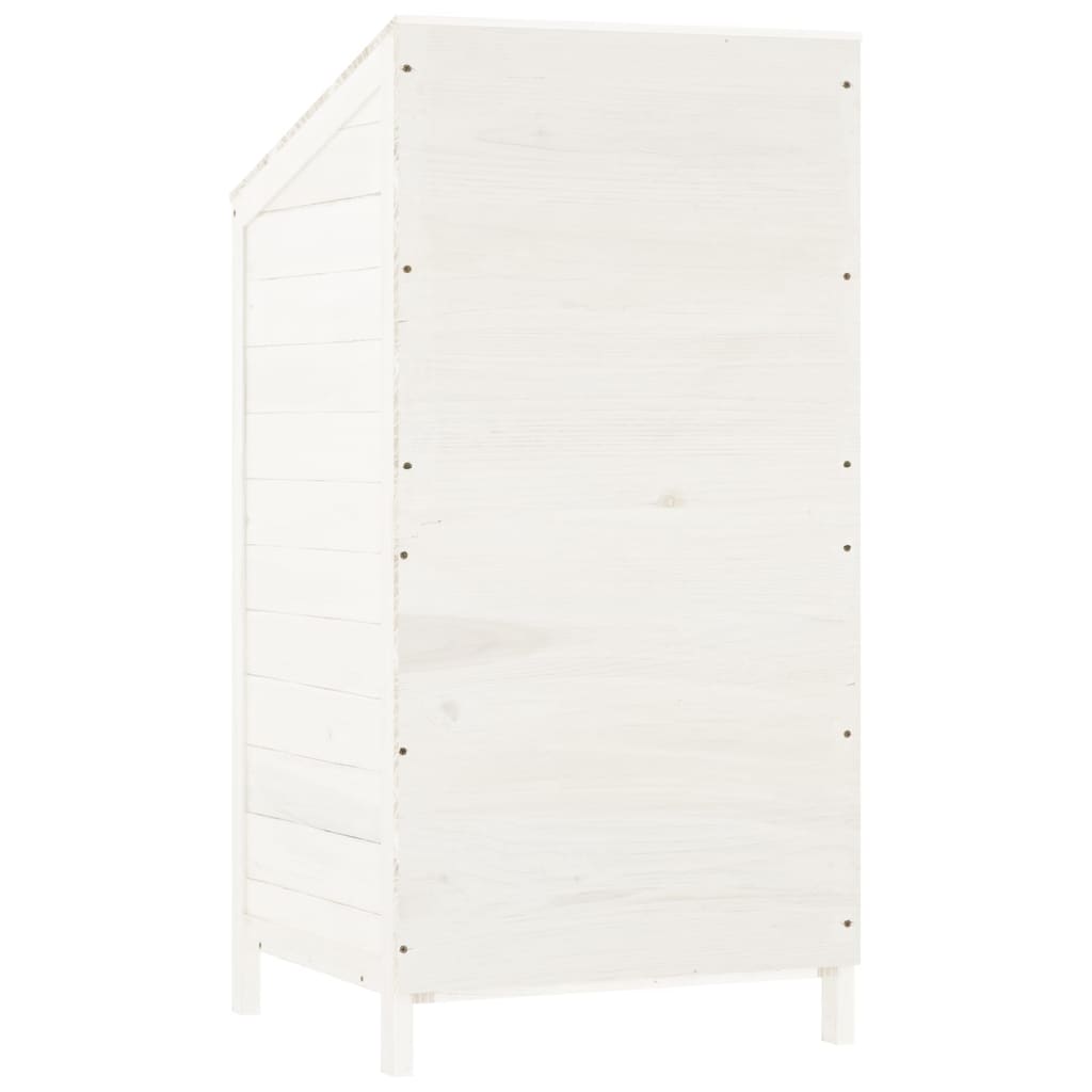 Garden Shed | White | Solid fir wood | Small | Garden Shed | Rectangular