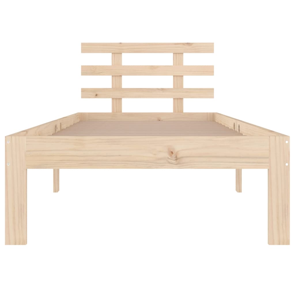 Bed Frame | Natural Wood | Solid pine wood | Single | Durable | Bed Frame