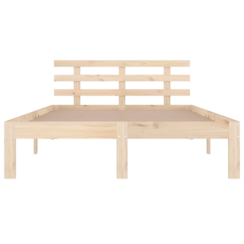 Bed Frame without Mattress Solid Wood 120x200 cm