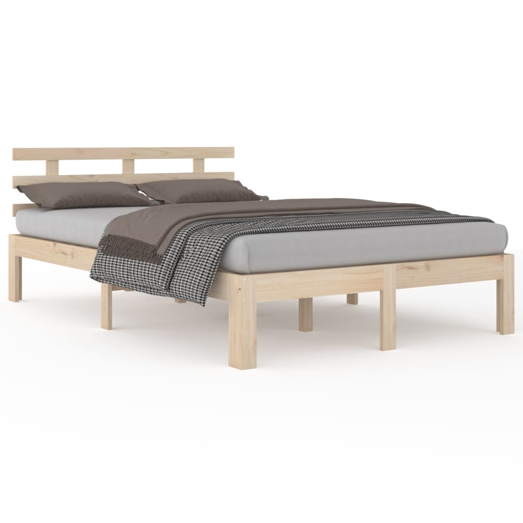 Bed Frame without Mattress Solid Wood 160x200 cm
