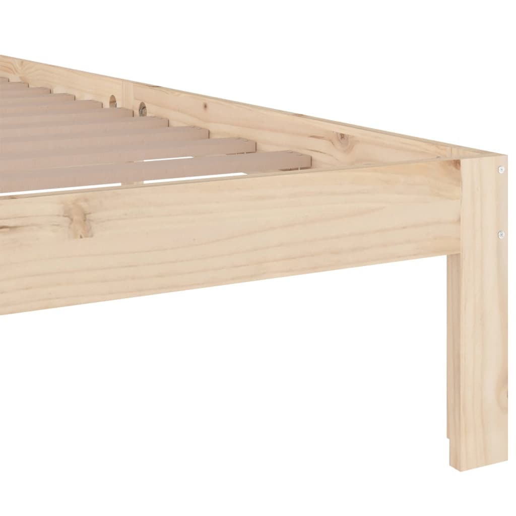 Bed Frame without Mattress Solid Wood 160x200 cm