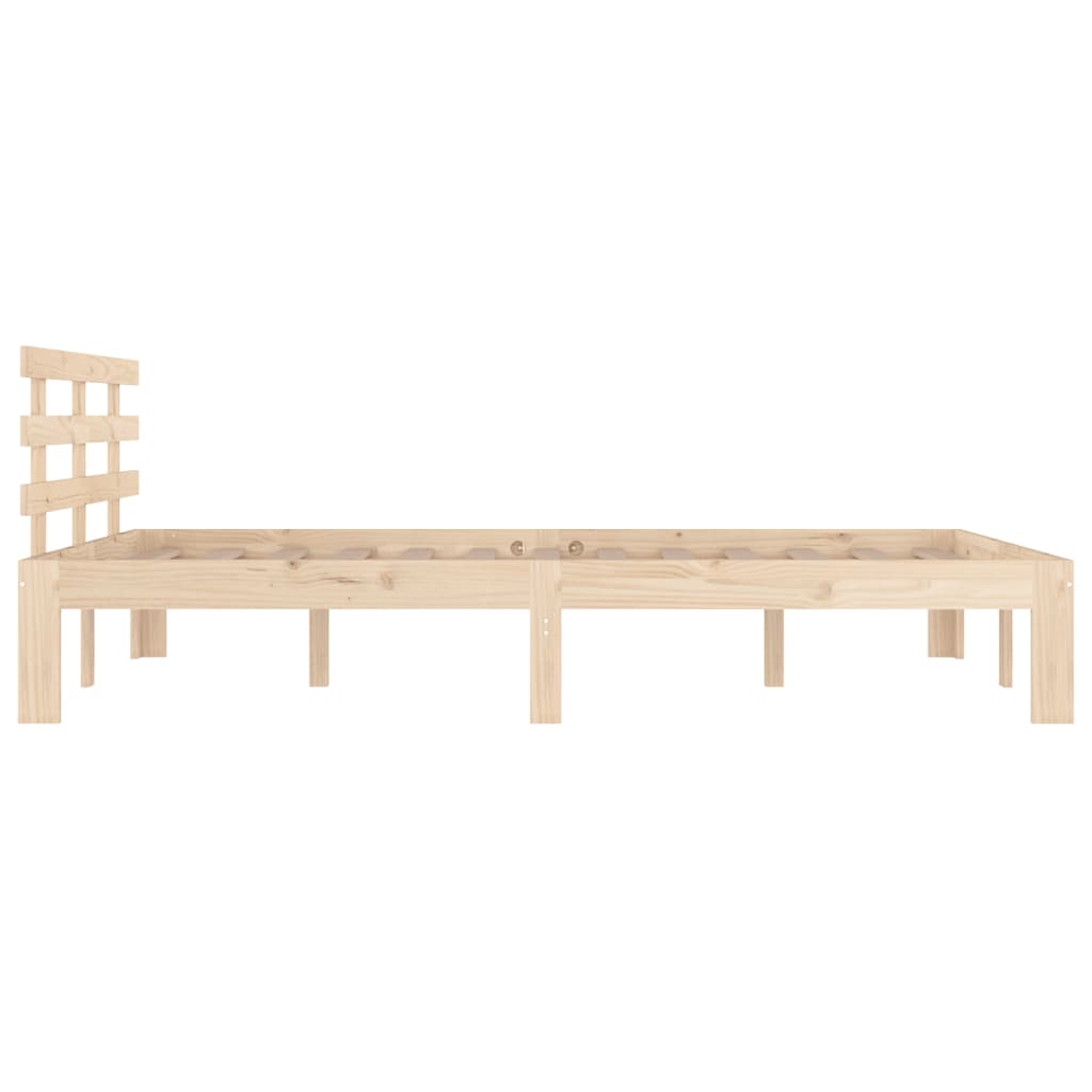 Bed Frame without Mattress Solid Wood 180x200 cm Super King Super King Size