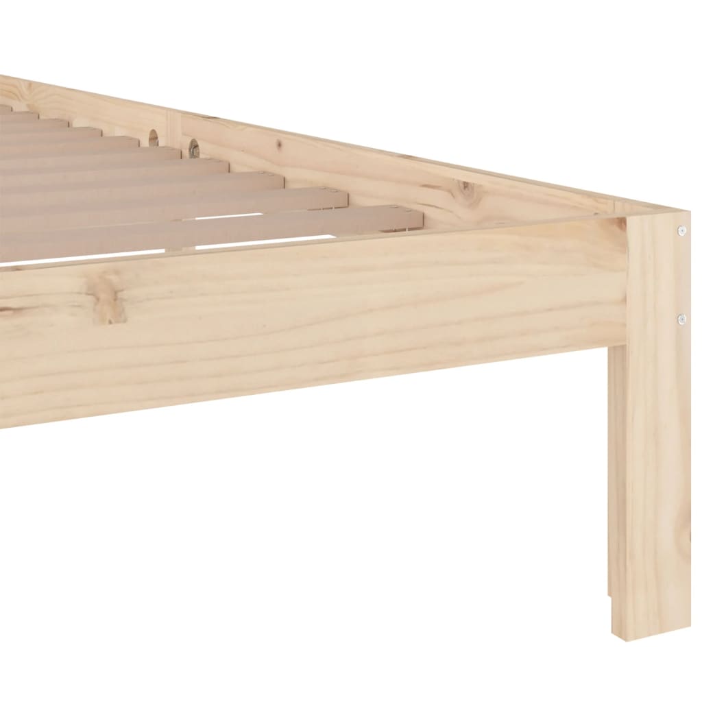 Bed Frame without Mattress Solid Wood 180x200 cm Super King Super King Size