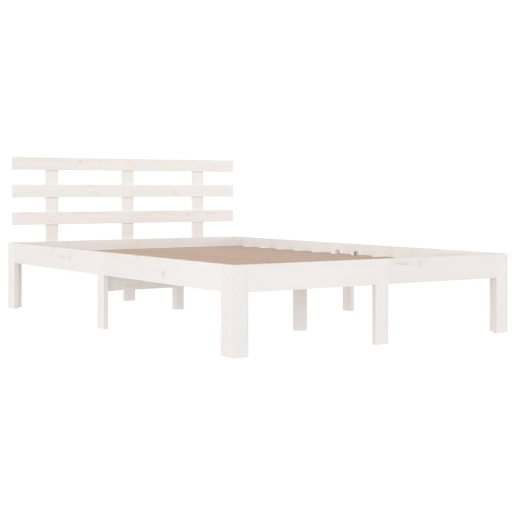 Bed Frame | White | Solid pine wood | Super King |  Durable  | Bed Frame