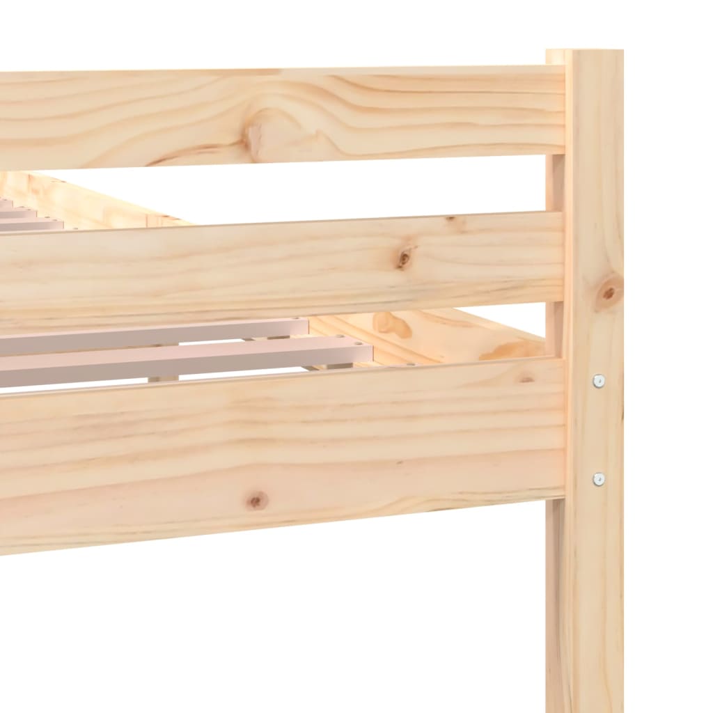 Bed Frame without Mattress Solid Wood 140x190 cm