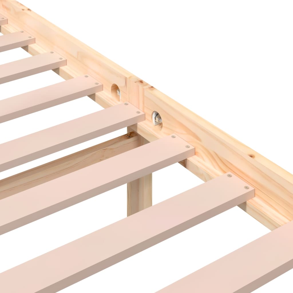 Bed Frame without Mattress Solid Wood 140x190 cm