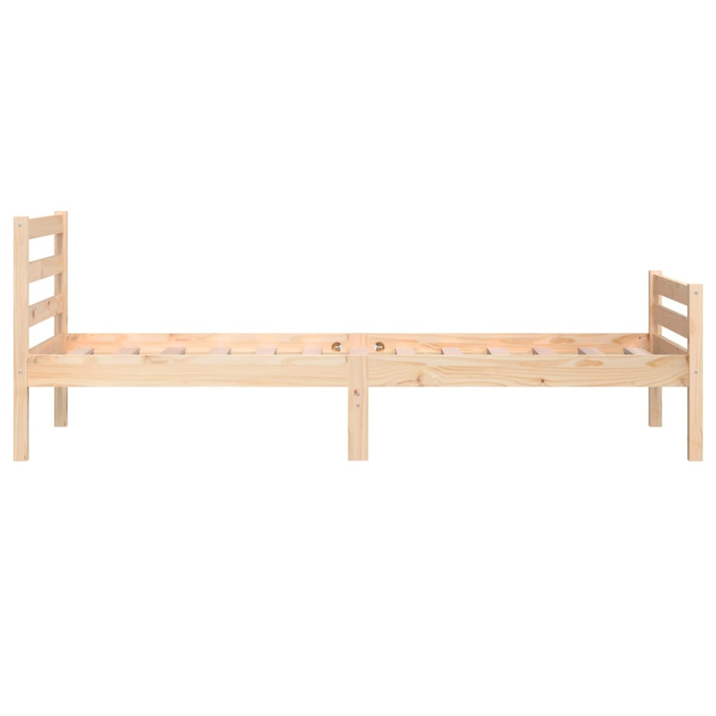 vidaXL Bed Frame without Mattress Solid Wood 100x200 cm