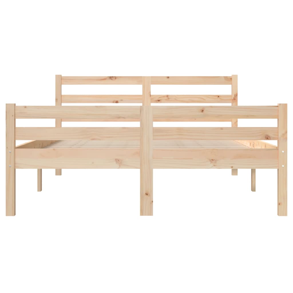 Bed Frame without Mattress Solid Wood 140x200 cm