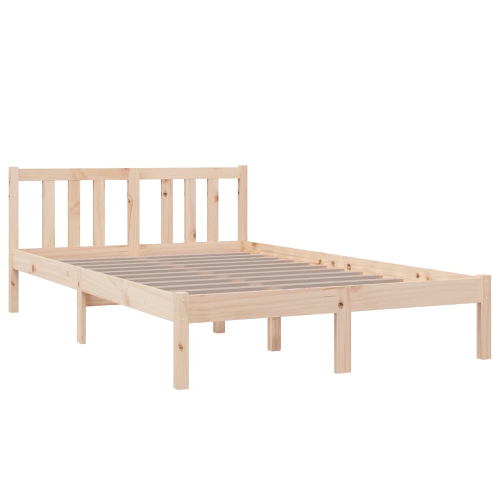 Bed Frame without Mattress Solid Wood 120x200 cm