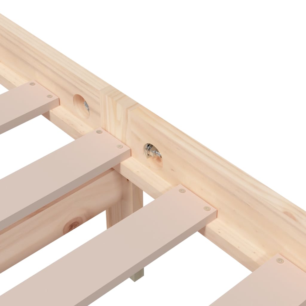Bed Frame without Mattress Solid Wood 120x200 cm