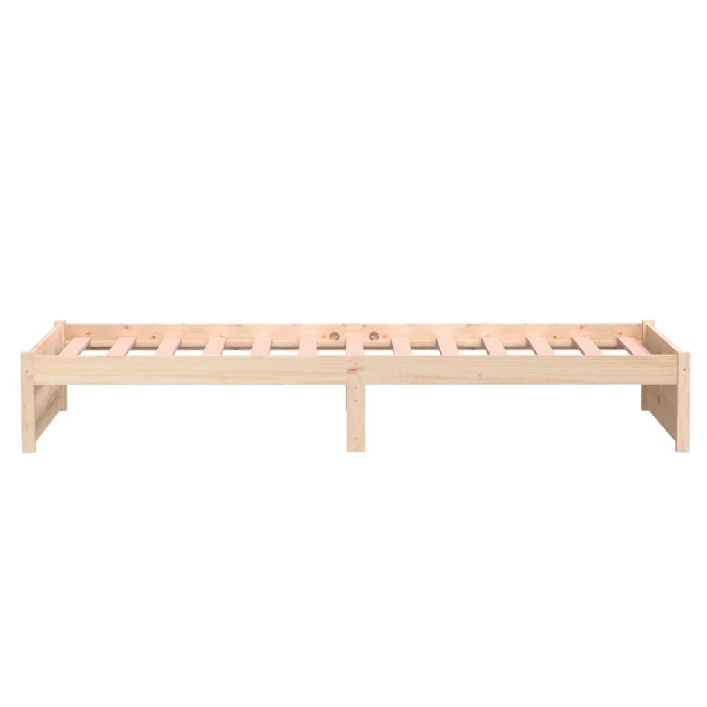 vidaXL Bed Frame without Mattress Solid Wood 90x190 cm Single Single