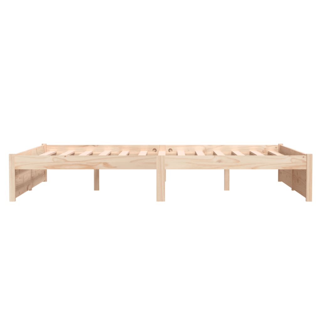 vidaXL Bed Frame without Mattress Solid Wood 135x190 cm Double Double