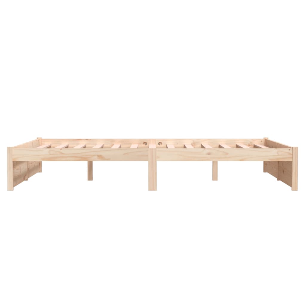 vidaXL Bed Frame without Mattress Solid Wood 140x200 cm