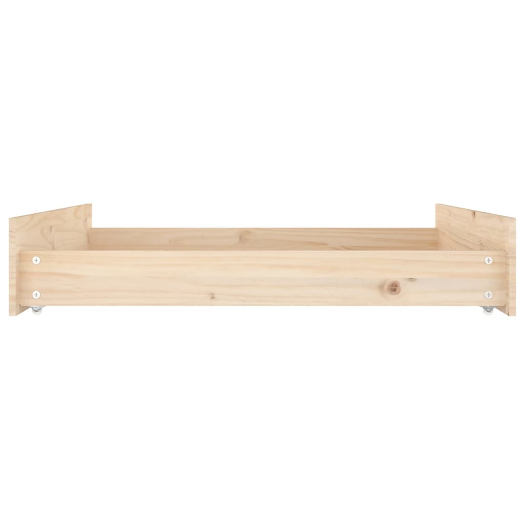 vidaXL Bed Drawers 2 pcs Solid Wood Pine