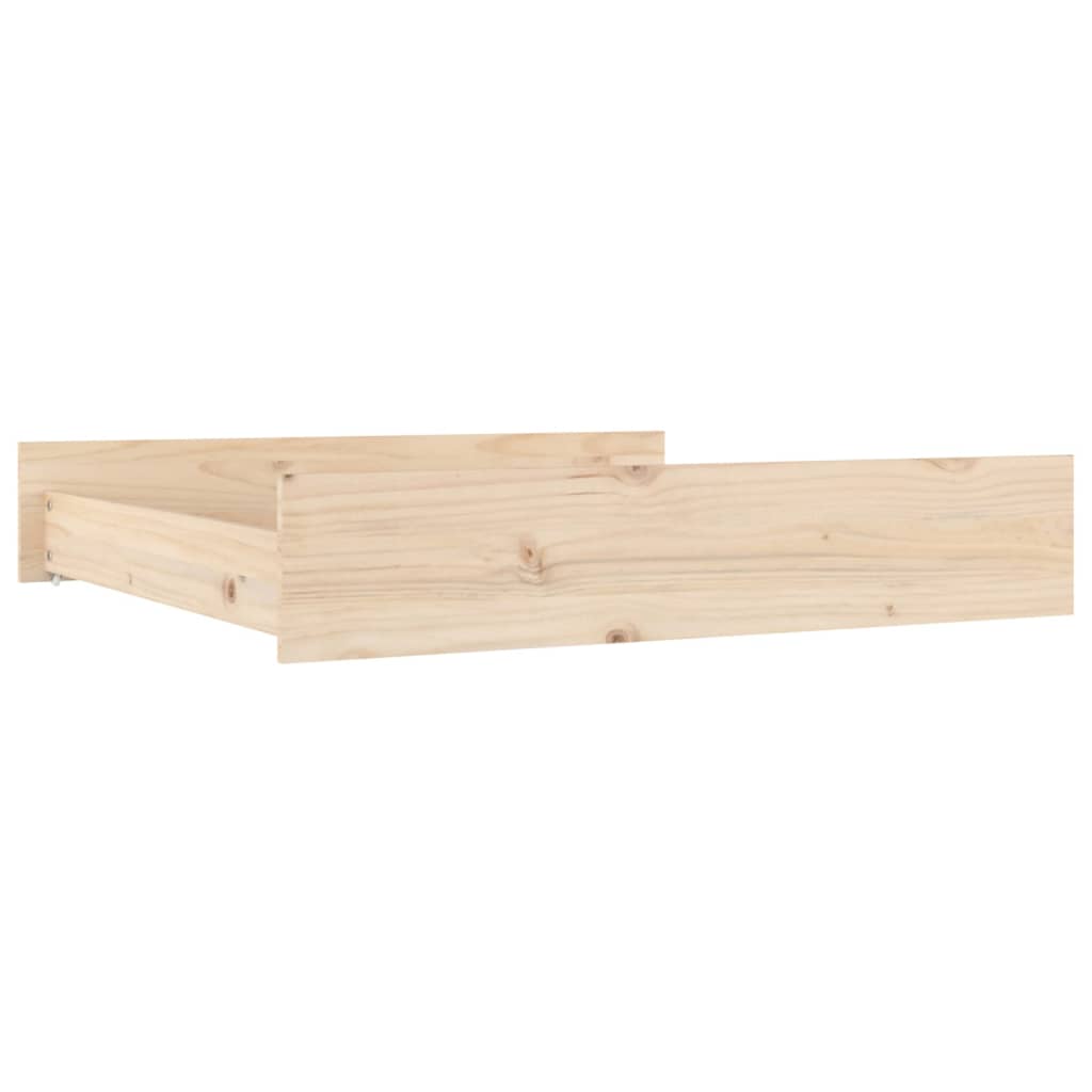 vidaXL Bed Drawers 2 pcs Solid Wood Pine