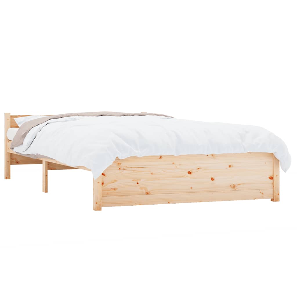 vidaXL Bed Frame without Mattress Solid Wood 140x200 cm