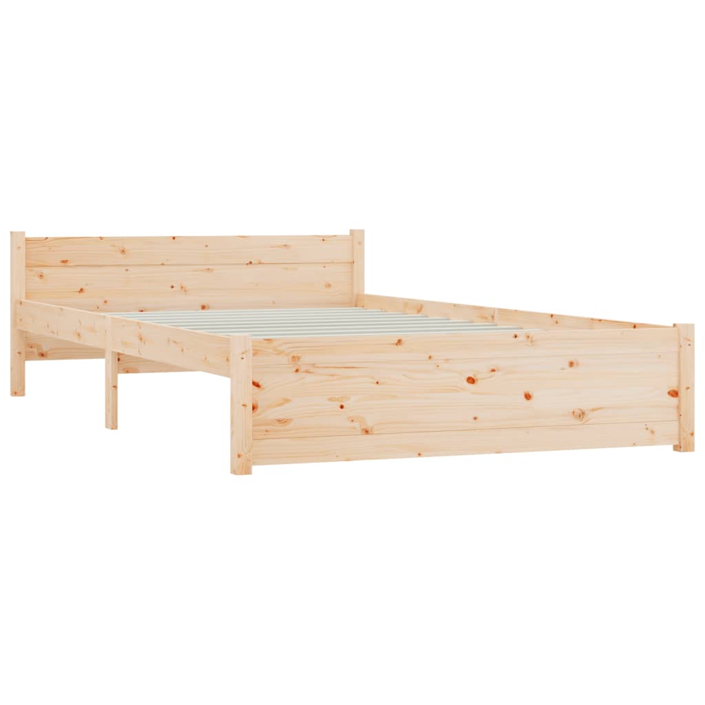 vidaXL Bed Frame without Mattress Solid Wood 140x200 cm