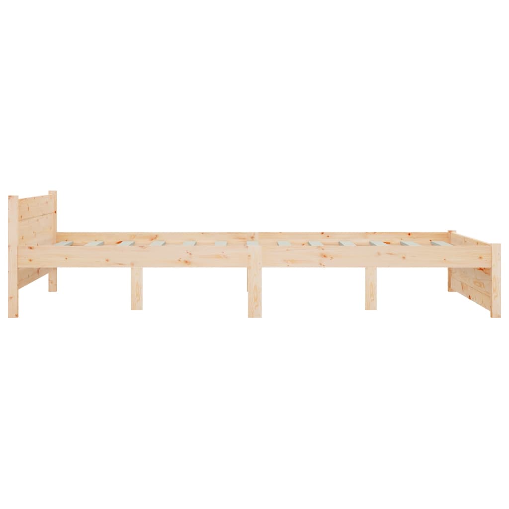 vidaXL Bed Frame without Mattress Solid Wood 140x200 cm