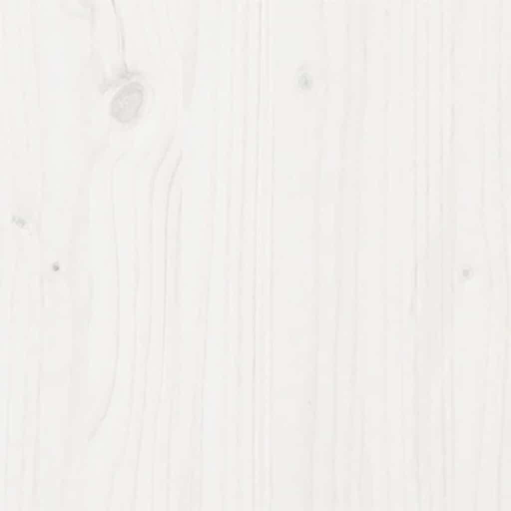 Bed Frame without Mattress White Solid Wood 140x200 cm