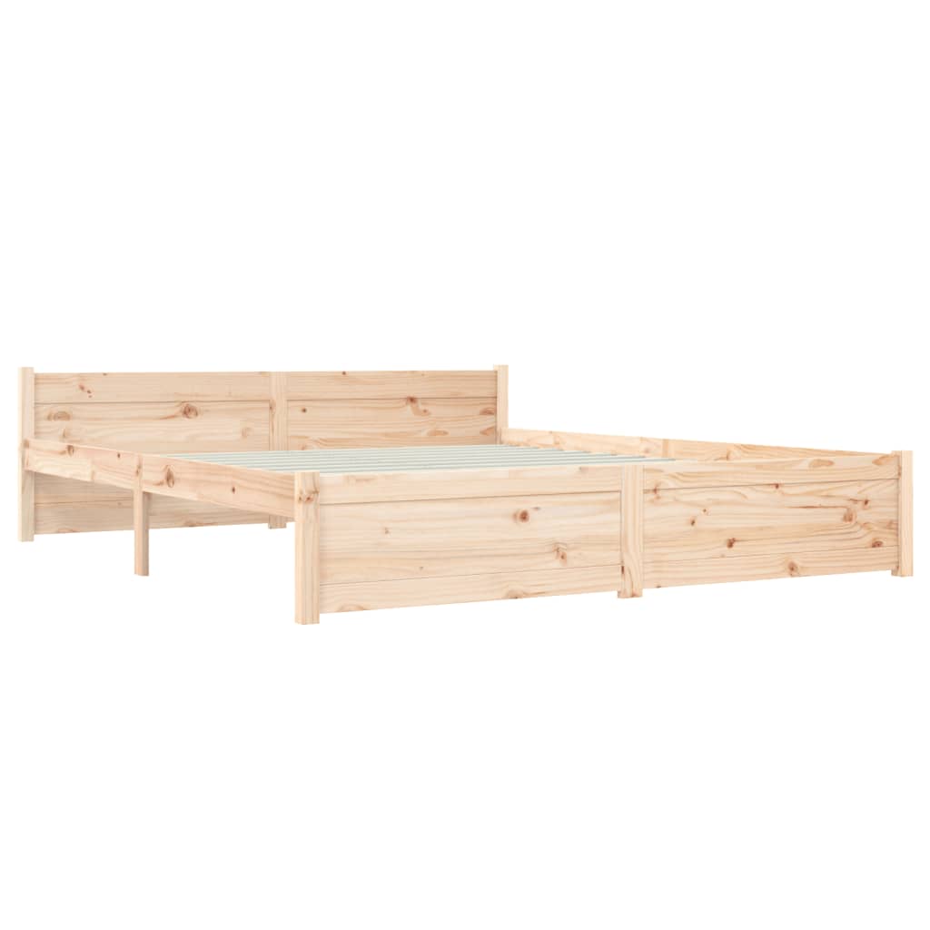 vidaXL Bed Frame without Mattress Solid Wood 160x200 cm