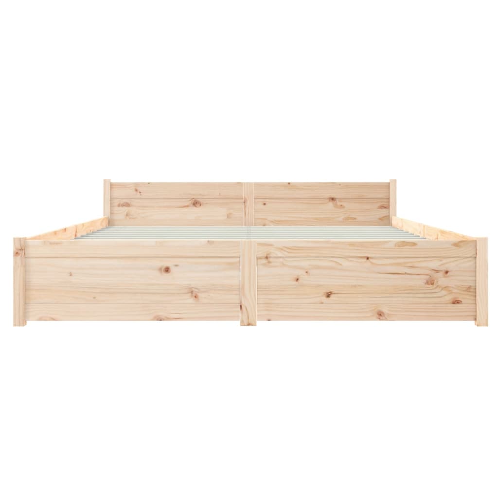 vidaXL Bed Frame without Mattress Solid Wood 160x200 cm