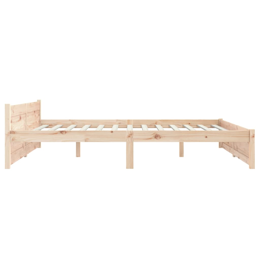 vidaXL Bed Frame without Mattress Solid Wood 160x200 cm