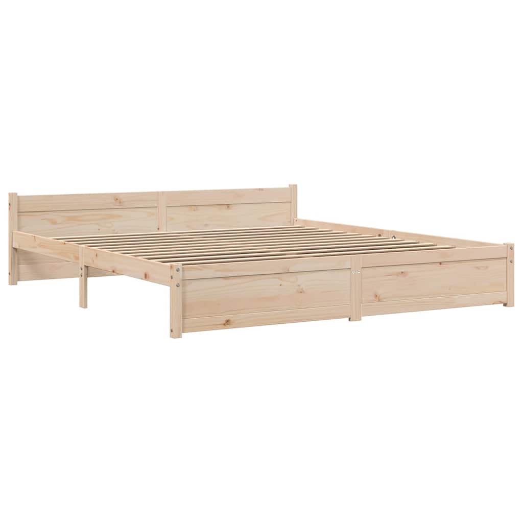 Bed Frame without Mattress Solid Wood 200x200 cm